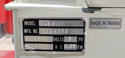 KBC Model 450 18" Vertical Bandsaw  220V/3ph  1HP  Variable Speed  *Never U