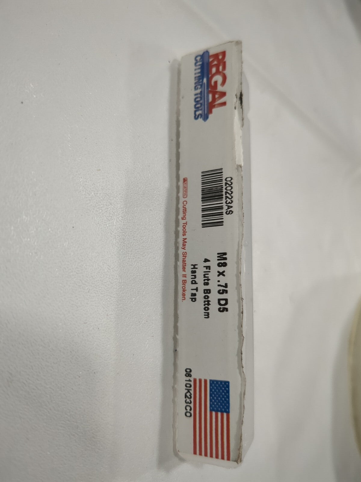 RCT Straight Flute Tap: M8x0.75 Metric Fine, 4 Fl HSS 020223AS