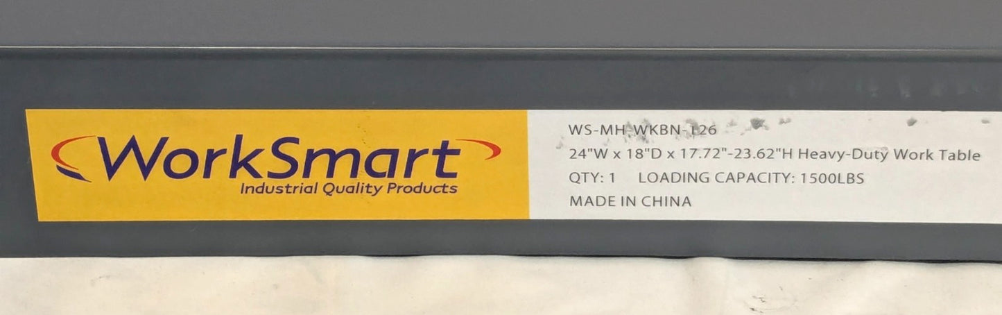 WorkSmart  Work Table  24" W x 18" D x 18" H  WS-MH-WKBN-126  *Scratch & Dent*