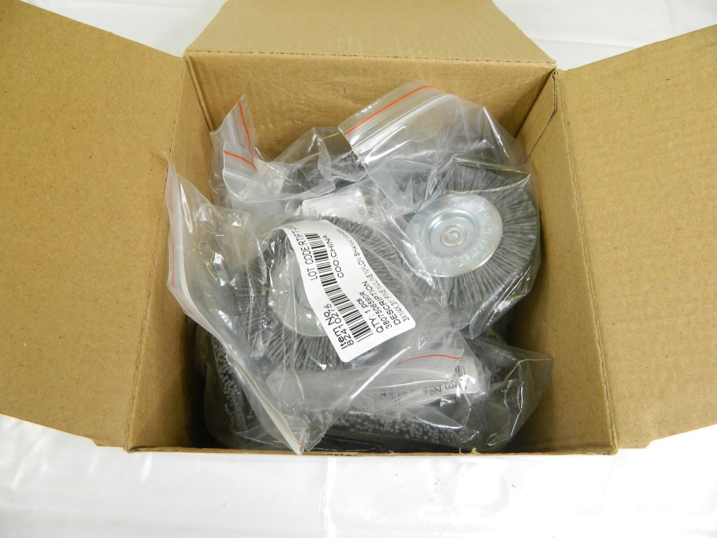 Wheel Brush: 3" Wheel Dia, Crimped Nylon, 4,500 RPM Qty 11 3807506590R