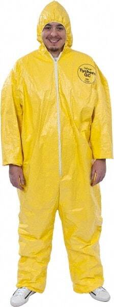 DUPONT Disposable Coveralls 12pk Splash&Chemical Size 2XL QC127SYL2XL001200