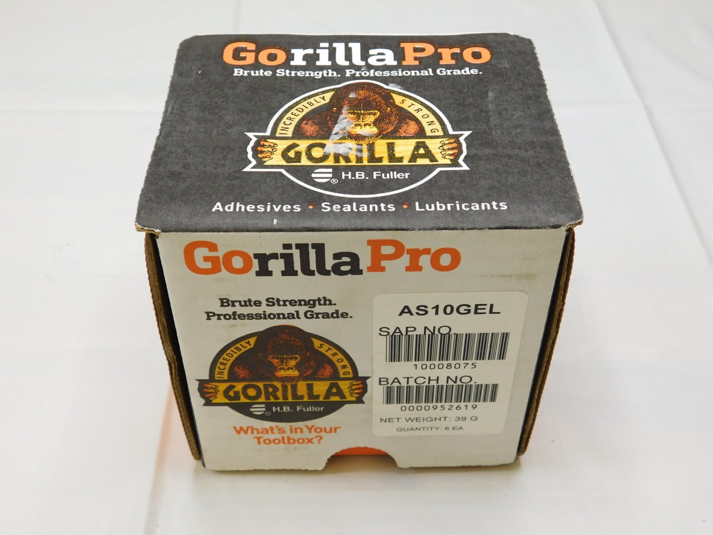 BOX of 6 GorillaPro AS10 Pipe & Thread Sealant White Paste (35ml Pump) 10008075