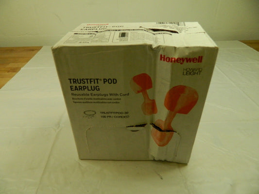HOWARD LEIGHT Earplug: Foam, Round, Push-In Stem, Corded TRUSTFITPOD-30