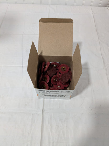 (50) SA Quick-Change Disc: TSM, 1-1/2" Dia, Aluminum Oxide, Non-Woven 7000046856