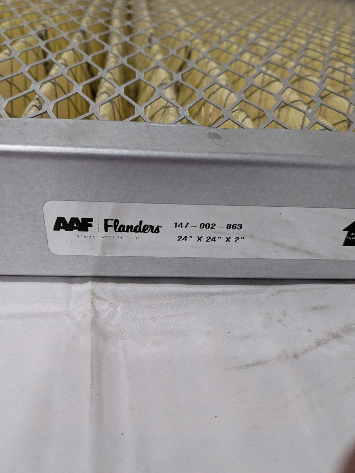 AAF High Temperature Pleated Panel Air filter 24x24x2” 147-002-863