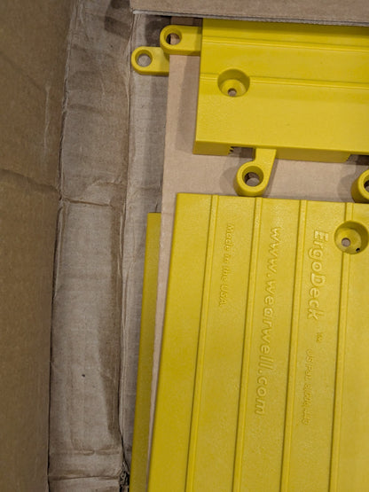 ErgoDeck HD Outside Corner Yellow 7/8" x 6" x 15" x 15" 4pk 560.78X6X15X15YLCS4