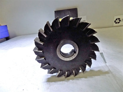 Interstate HSS Straight Teeth Side Milling Cutter 6" x 1" x 1-1/4&quot