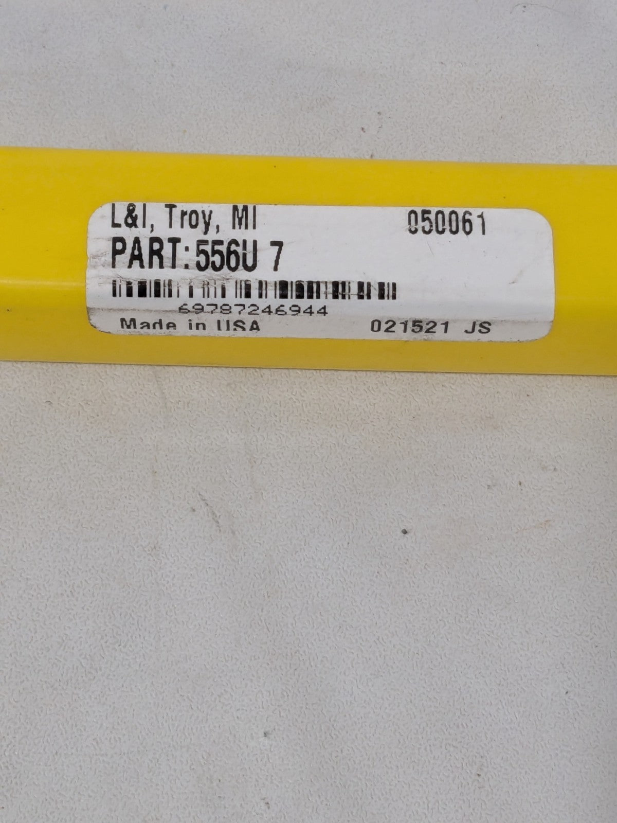 L&I Taper Pin Reamer: #7 Pin, 0.3297" Small End, 0.422" Large End 556u 7