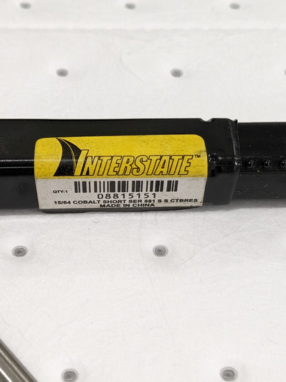 Interstate Straight Shank Interchangeable Pilot Counterbore 15/64" 3FL 08815151