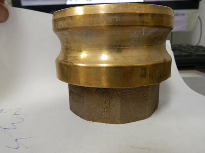 EVER-TITE 3" x 2" Cam & Groove Male Adapter Female NPT Thread 33020ABR