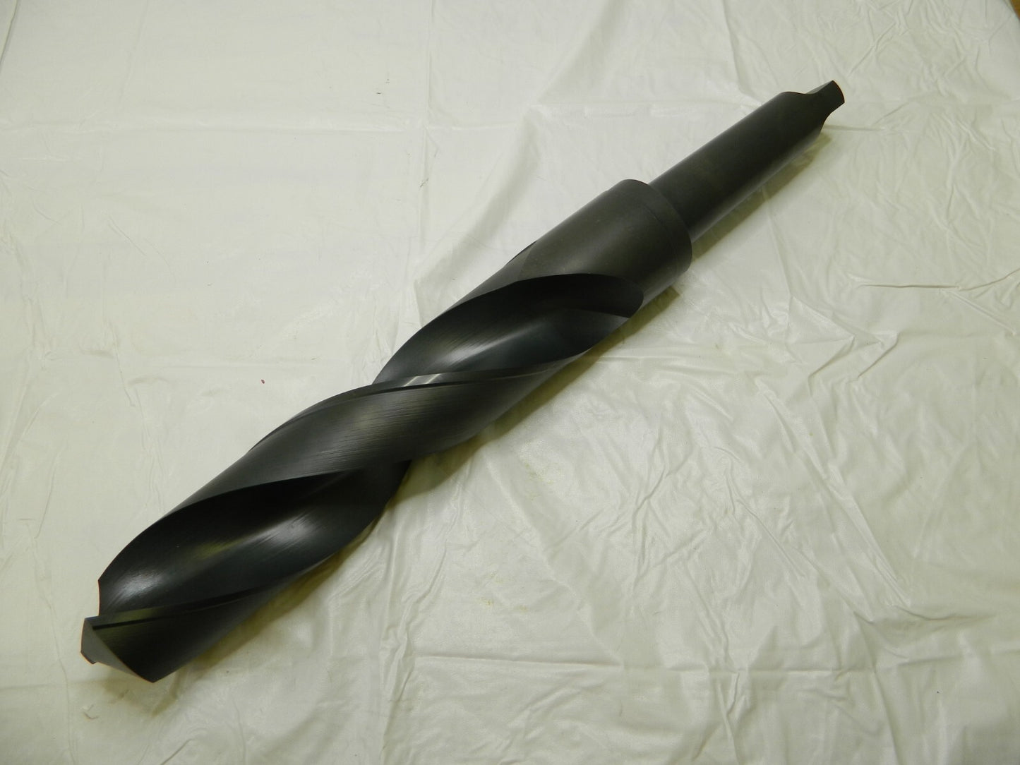 HERTEL HSS Taper Shank Drill Bit: 2-5/8 Dia, 5MT, 118 °, 19-1/2 OAL 89324305