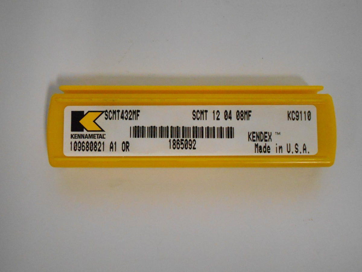 Kennametal Kendex Carbide Turning Inserts SCMT432MF KC9110 Qty. 4