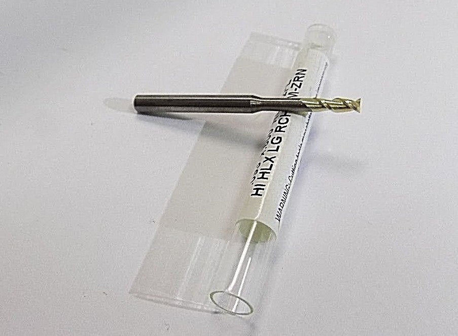 Microcut .093" x. 600" Long reach x 45 º HLX-2FL  Carbide End mill 700