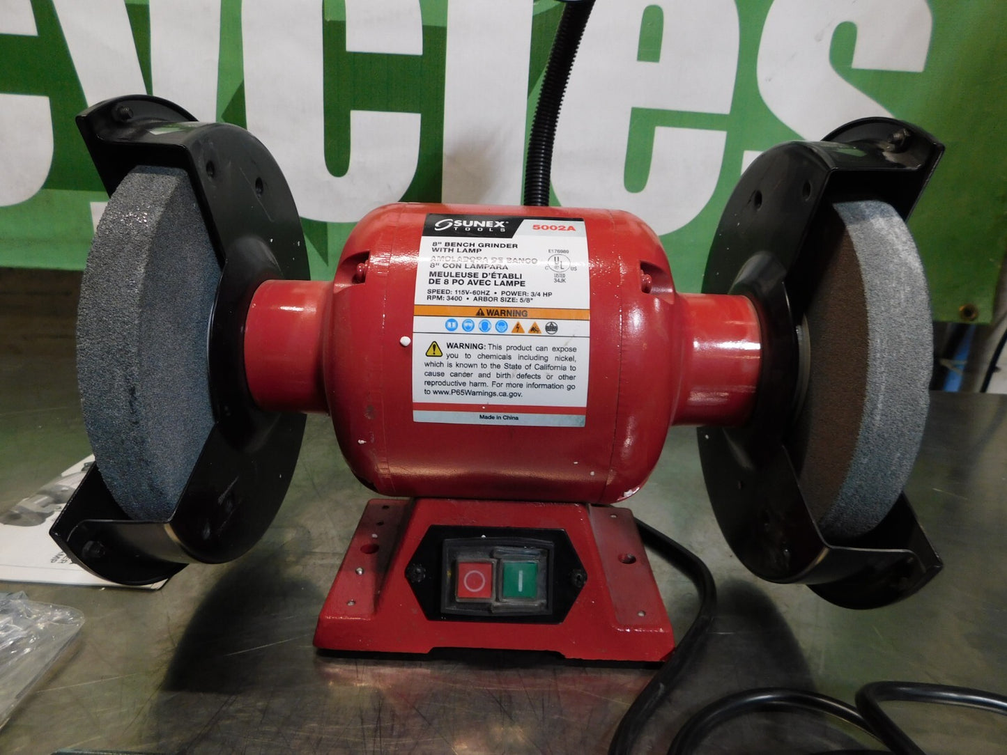 Sunnex 8" Wheel Diam 3/4 hp Grinder 5002A