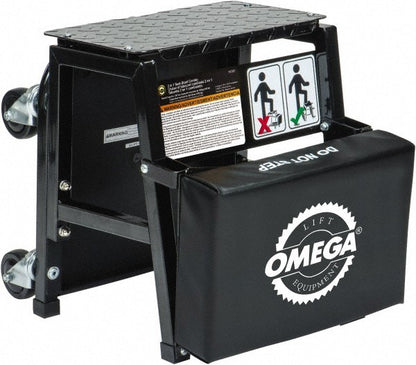 Omega Lift Equipment 350 Lb Capacity 4 Wheel Creeper Seat 91305