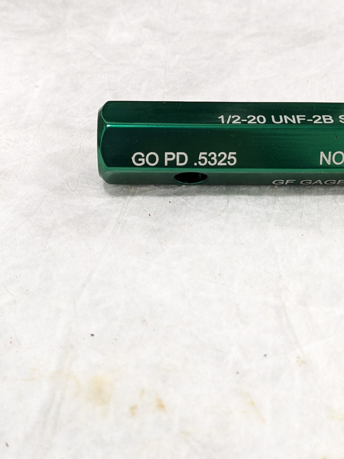 GF GAGE Plug Thread Insert 1/2-20 Thread, Steel, (STI) Class 2B NoGo H0500202BS