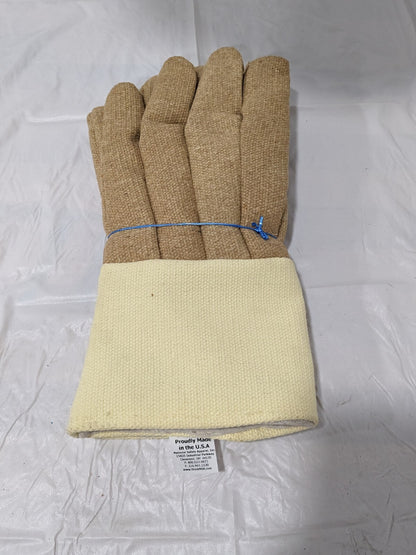 NATIONAL SAFETY APPAREL Heat Resist Gloves, Brown, 1 Pair G51PBRW13714