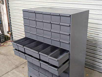 Durham 028-95 Steel Bin Storage Cabinet 60 Drawer 48 x 34 x 17 Parts / Repair