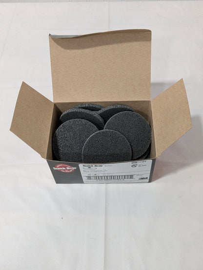 3M Deburring Wheel: 3" Dia, Density 2, Silicon Carbide Box of 10 7100005209