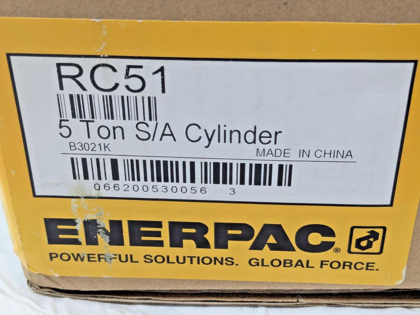 Enerpac Hydraulic Cylinder 5 Ton Capacity 1" Stroke RC51