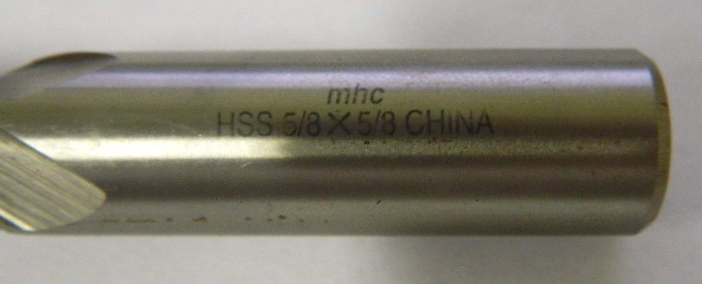 MHC Square End Mills 5/8" x 5/8" x 1-5/8" x 3-3/4" 4FL HSS Q