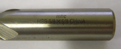 MHC Square End Mills 5/8" x 5/8" x 1-5/8" x 3-3/4" 4FL HSS Q