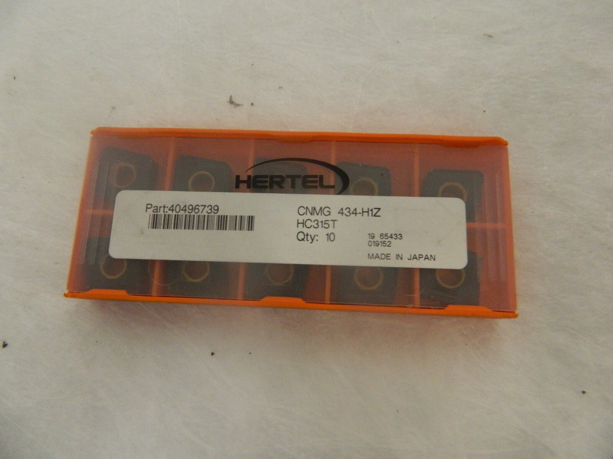 Hertel CNMG 434-H1Z HC315T Carbide Turning Insert Box of 10 40496739