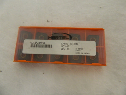 Hertel CNMG 434-H1Z HC315T Carbide Turning Insert Box of 10 40496739