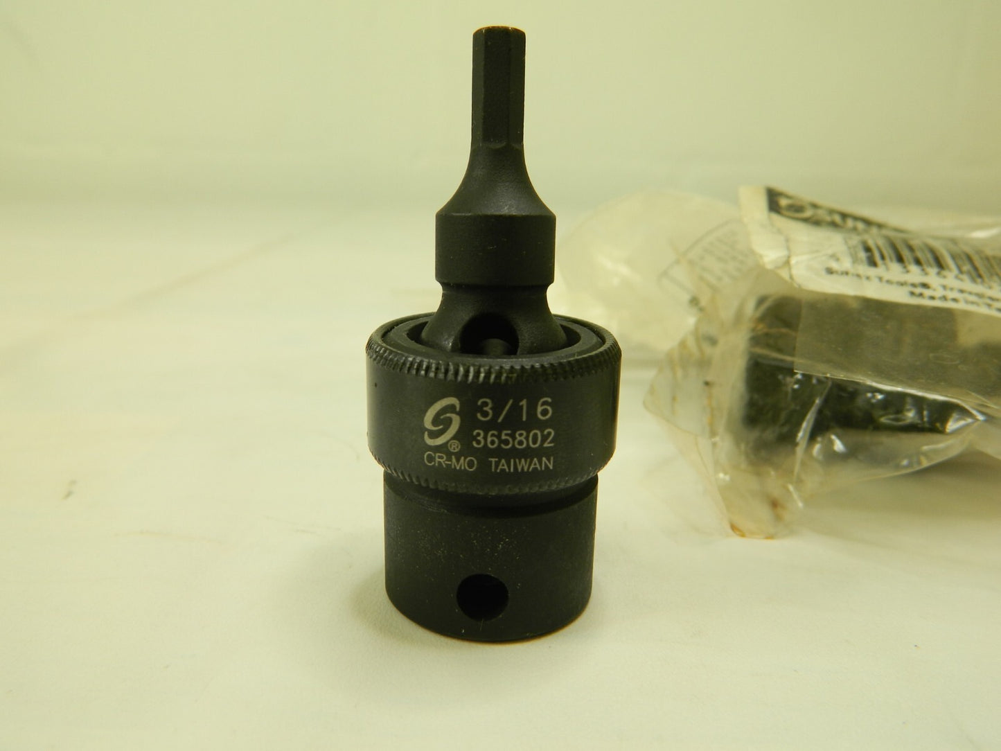 SUNEX TOOLS 3/8" Drive, 3/16" Impact Hex Bit Socket Qty 4 365802