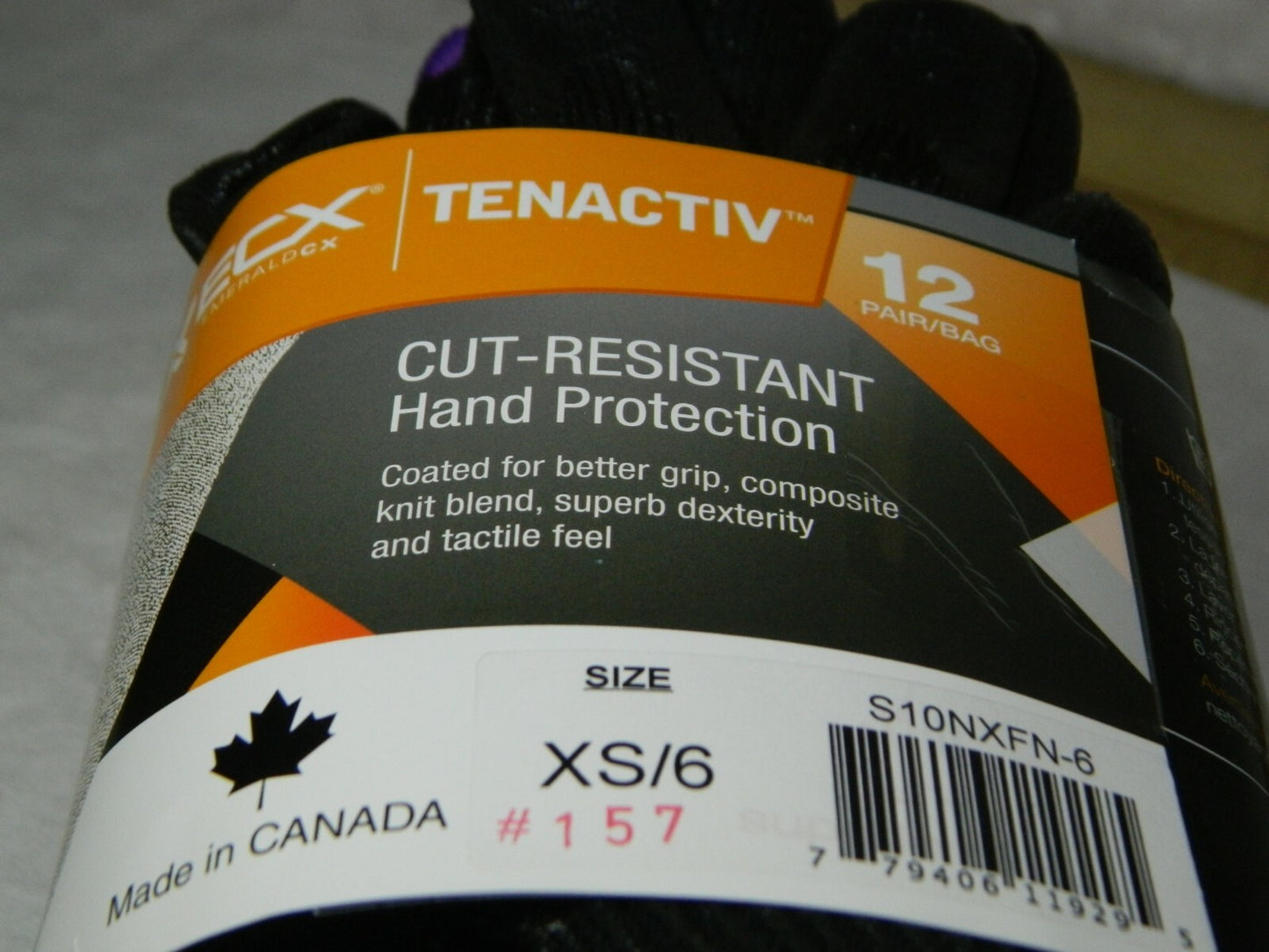 Superior Glove Cut-Resistant Palm Nitrile Glove Size 6 Qty 12 Pairs S10NXFN-6