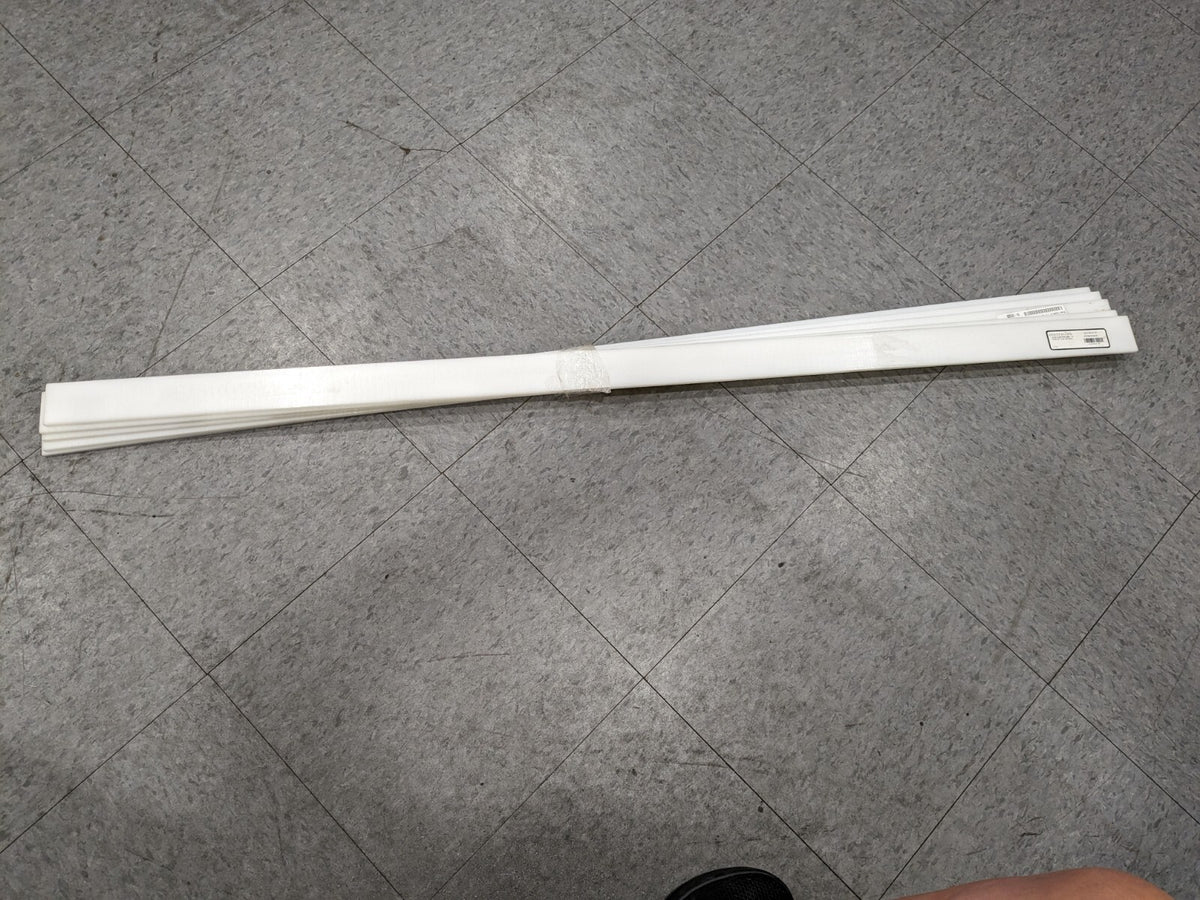 Plastic Bar Acetal, 1-3/4" W, 1/4" Thick, 48" L, Natural  Qty 5 B