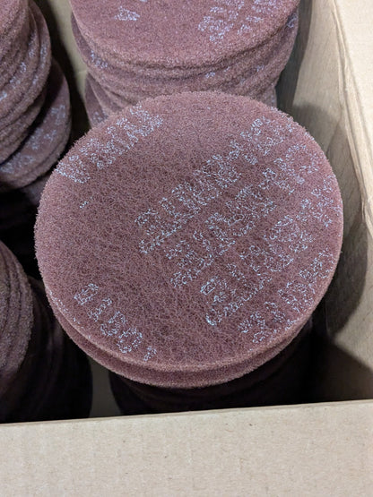 3M Deburring Disc: 5" Dia, Very Fine Grade, Aluminum Oxide Qty 100 7000121065