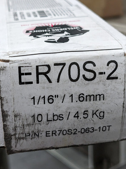 WELDER'S CHOICE Brazing Alloy Carbon Steel 1/16" Dia, 36" Long 10 LB 59801951