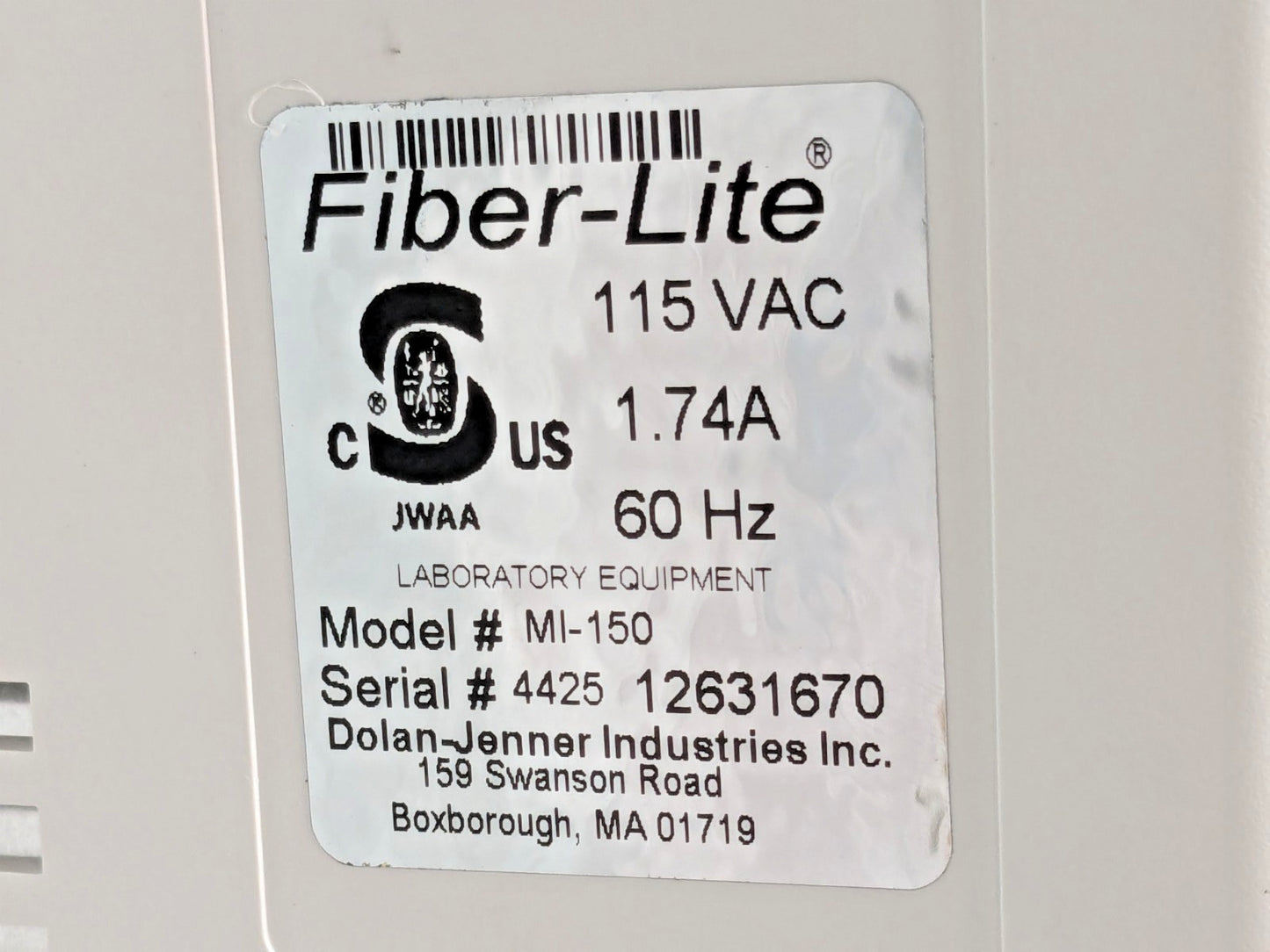 Dolan-Jenner Fiber-Lite Fiber Optic Illuminator MI-150 660000391010