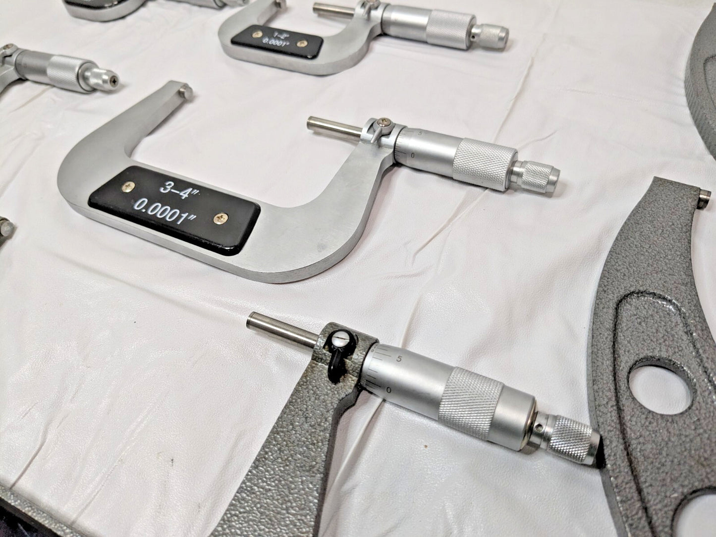 12 PCS Mechanical Outside Micrometer Set 0 - 12" Range W/O Standards INCOMPLETE