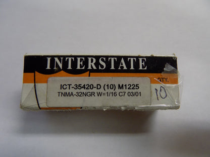 Interstate Inserts TNMA-32NGR Grade C7 1/16" Qty. 10 #ICT-35420-D