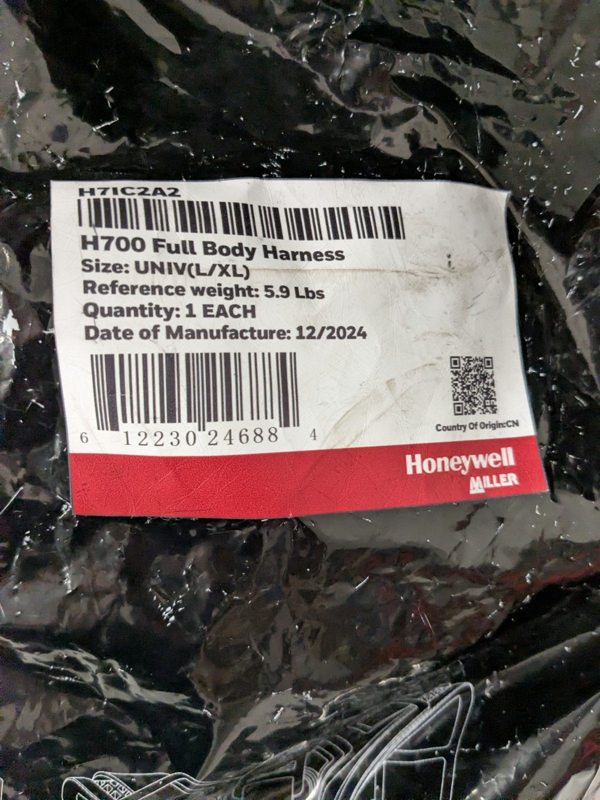 Honeywell Miller Fall Protection Safety Harness Universal L/XL 420 H7IC1A2
