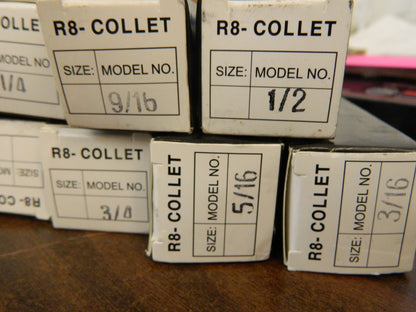 Collet Set: 11 Pc, 1/8 to 3/4 Capacity 231-0011
