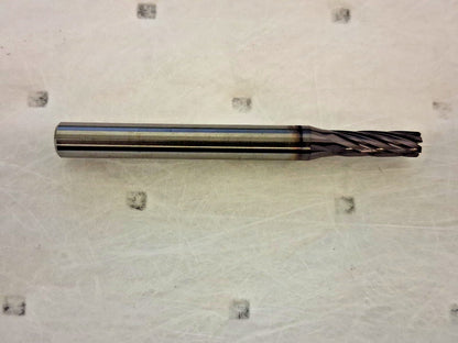 Harvey Tool Corner Radius End Mill 3/16" Dia 9/16" LOC 7FL 882312-C6