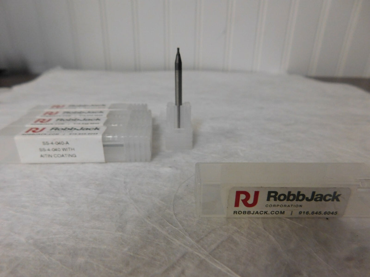 RobbJack   Miniature End Mill 0.06-in LOC QTY 5  C-SS-4-040A