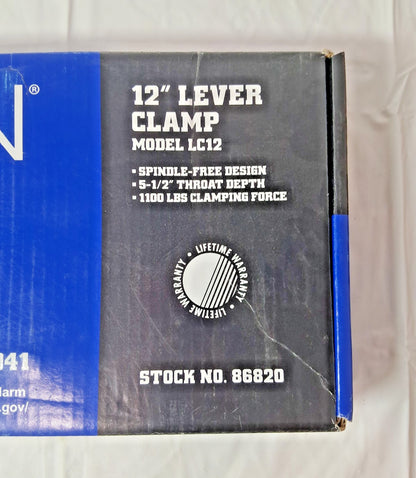 Wilton Sliding Arm Bar Clamp Type F-Style 1100 lb Clamping Pressure 86820