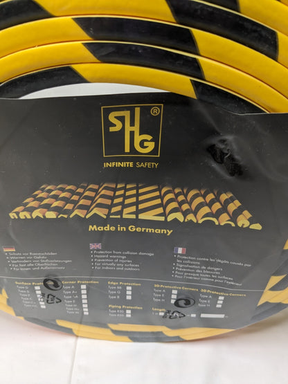 Knuffi Type F Flat Surface Protection Foam 16' roll - Black/Yellow 82-5397-
