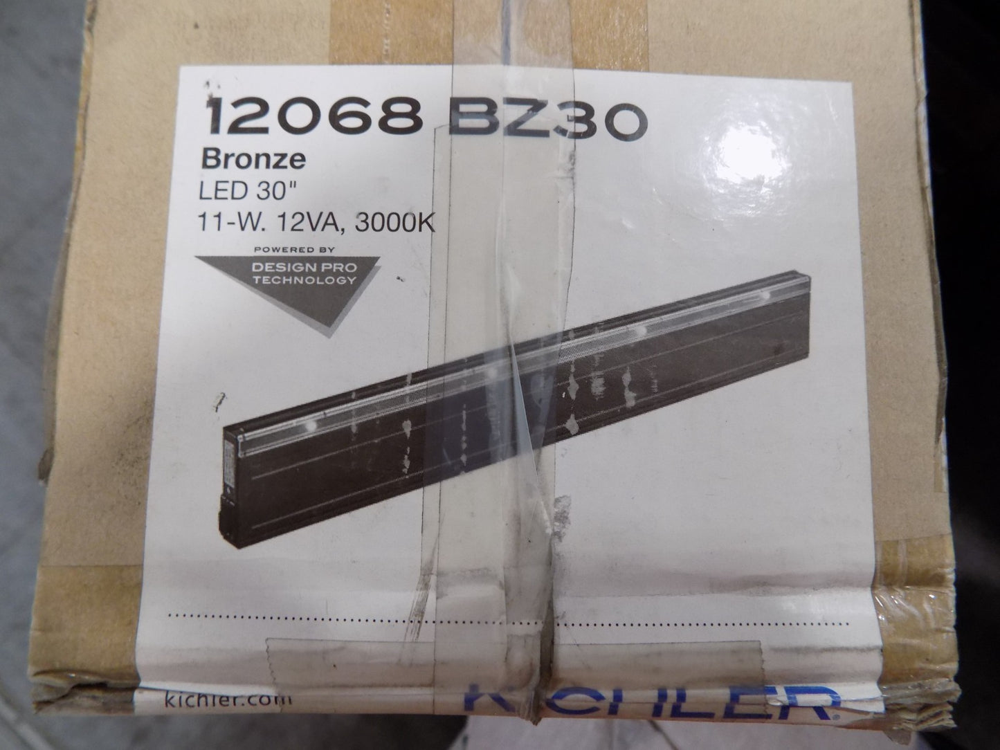 Kichler 30" LED Bronze Under Cabinet Light 12068BZ30