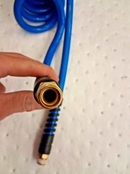 Pro-Source Coiled & Self Storing Hose 3/8" ID 10ft 95UFS-96-TBL-010