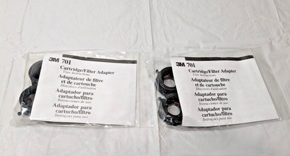 1 LOT OF 4 (2 Pairs) 3M Cartridge/Filter Adapters 701 7000126044