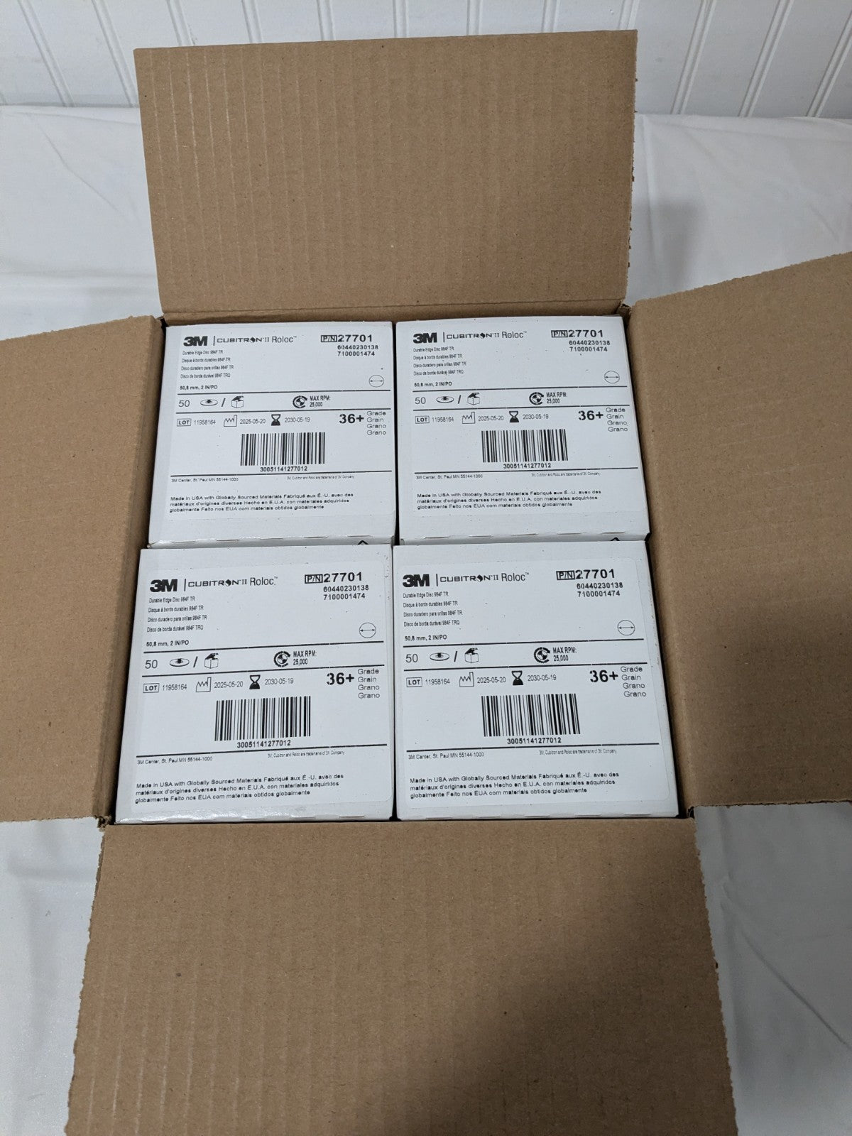 3M Quick-Change Disc: Roloc TR, 2" Dia, 36 Grit Qty 200 7100001474