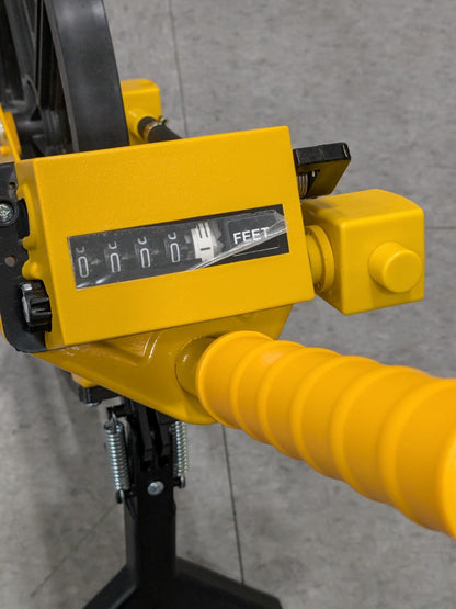 Trumeter Measuring Wheel 10,000' Counter Limit, 39" OAL, Yellow/Chrome 5000-519