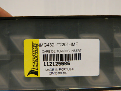 Interstate Carbide Turning Insert DNMG432 IMF IT225T Grade Qty 10 112125606