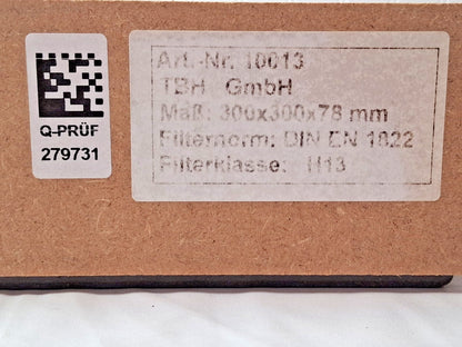 TBH Particle Filter H13 300x300x78 mm DIN EN 1822 10013