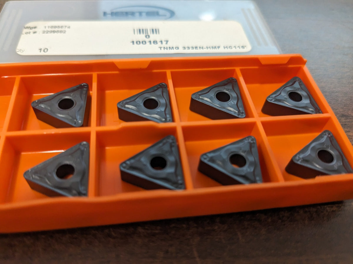 HERTEL Turning Insert 8pc TNMG333ENHMF HC115T Solid Carbide 1001617